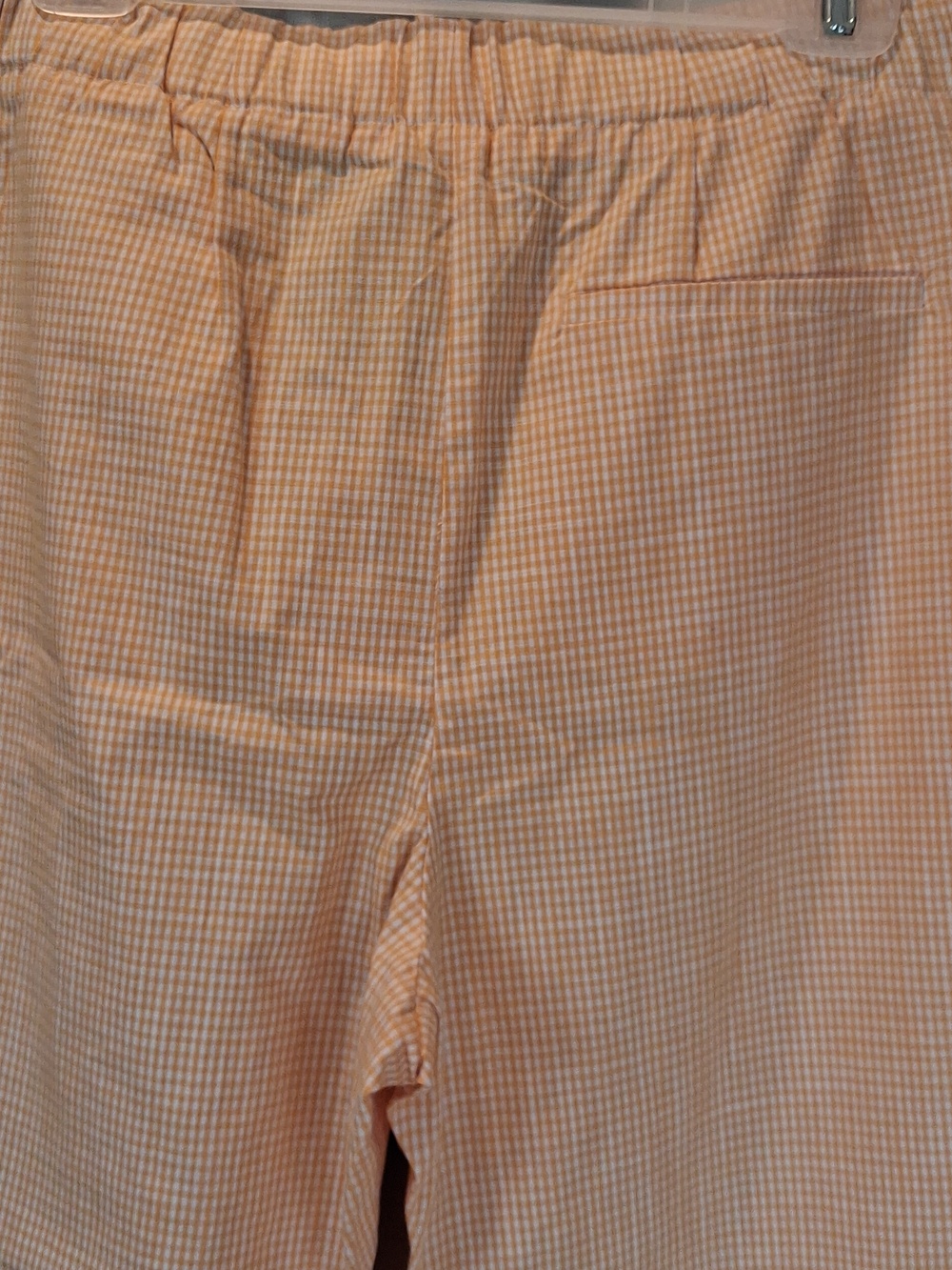Free People ORANGE Gingham Chinos - Picture 4 of 4